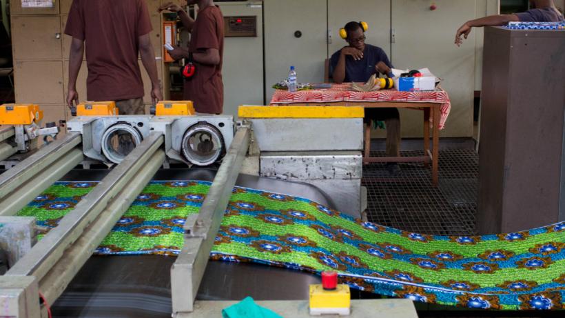 Factory workers in Ghana