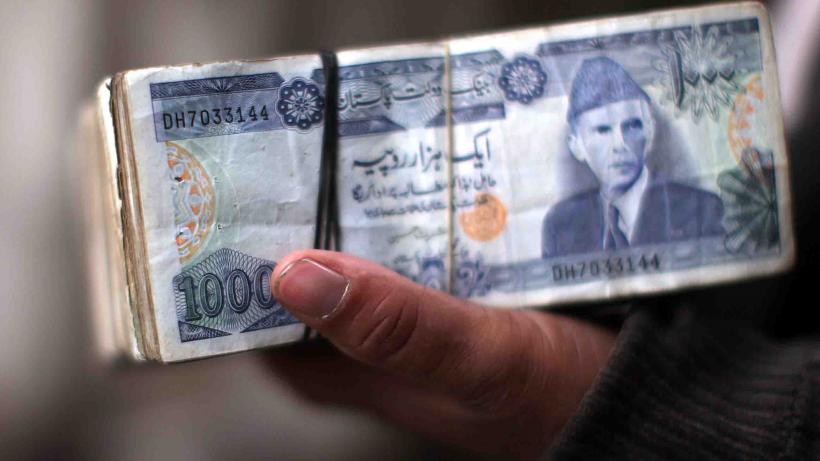 Stack of Pakistani rupees