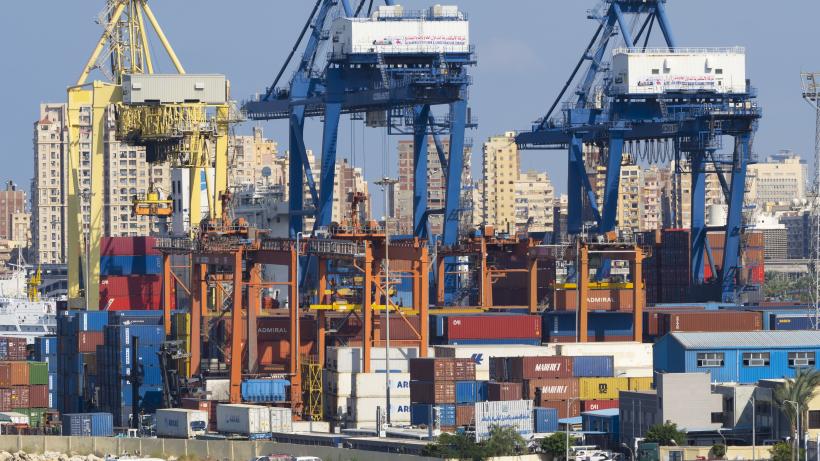 Giant gantry cranes (Planet One Images, via Getty Images)