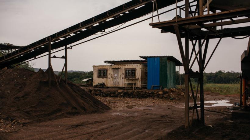 A general view of mining machinery at a Chinese run, small scale open pit copper and manganese mine in Serenje, Zambia's Central Province, on February 28, 2025. (Photo by Kang-Chun Cheng / AFP) (Photo by KANG-CHUN CHENG/AFP via Getty Images)