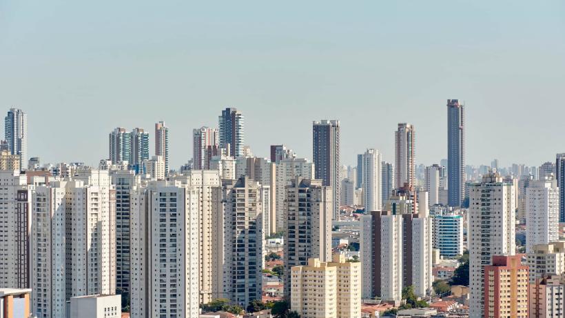 Urban landscape of the city of Sao Paulo.