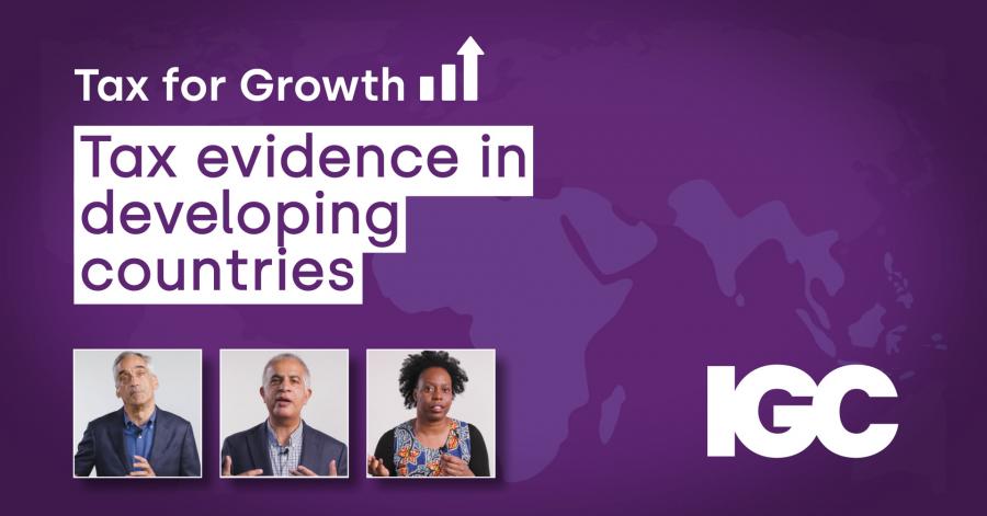 Tax evidence in developing countries | International Growth Centre