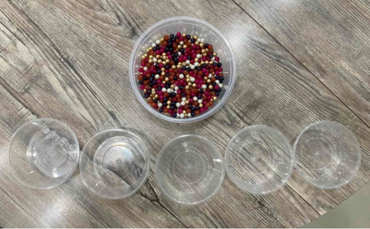 Figure 3- Marble sorting game setup
