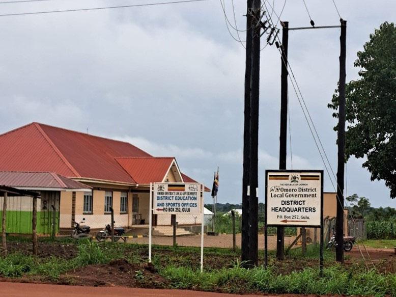 Public service delivery is affected by distance as illustrated by a road outside Omoro District Headquarters in Uganda.