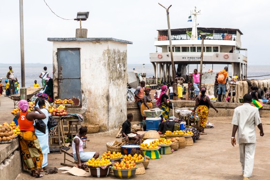 Vendors at Tagrin Ferry Terminal