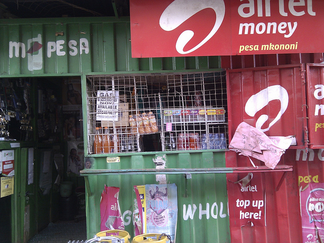 M-PESA stand