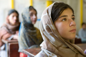 Asian Development Bank Follow International Women's Day In Afghanistan, the literacy rate for women is around 12% and enrollment for girls in primary schools is around 36%. In spite of these low figures, a number of achievements have been made in the education sector for women, including the enrollment of an estimated 2.2 million girls in primary schools. Source: Asia Foundation "A survey of the Afghan people"